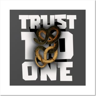 Trust no one Posters and Art